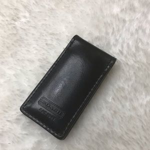 Coach Leather Money Clip Magnetic